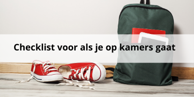 Checklist voor als je op kamers gaat