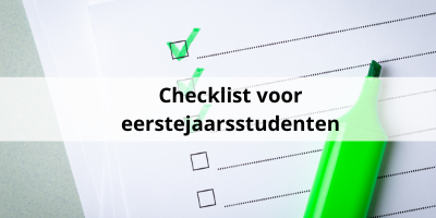 Checklist: dit moet je regelen als eerstejaars student